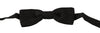 Dolce & Gabbana Black Polka Dots Silk Adjustable Neck Papillon Men Bow Tie