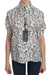 Dolce & Gabbana White Musical Instrument Collared BlouseShirt