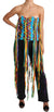 Dolce & Gabbana Multicolor Strings Bustier Polyester CorsetTop