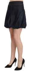 Exte Blue Jeans Denim Cotton Stretch A-line Mini