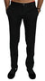 Dolce & Gabbana Black Dress Formal Trouser Mens Wool Pants