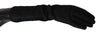 Dolce & Gabbana Black Gray Mid Arm Length Mittens WoolGloves