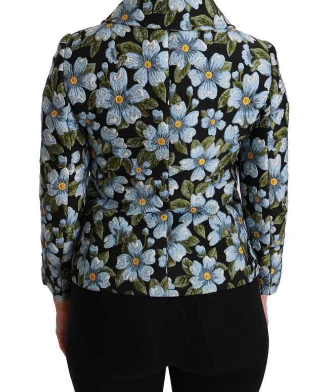 Dolce & Gabbana Multicolor Floral Blazer Coat Polyester Jacket