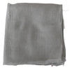 Costume National Gray Fringe Neck Wrap Cotton Scarf
