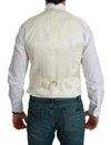 Dolce & Gabbana White Waistcoat Formal WoolVest