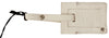 GF Ferre Beige Luggage Tag Branded Leather Patterned Keychain