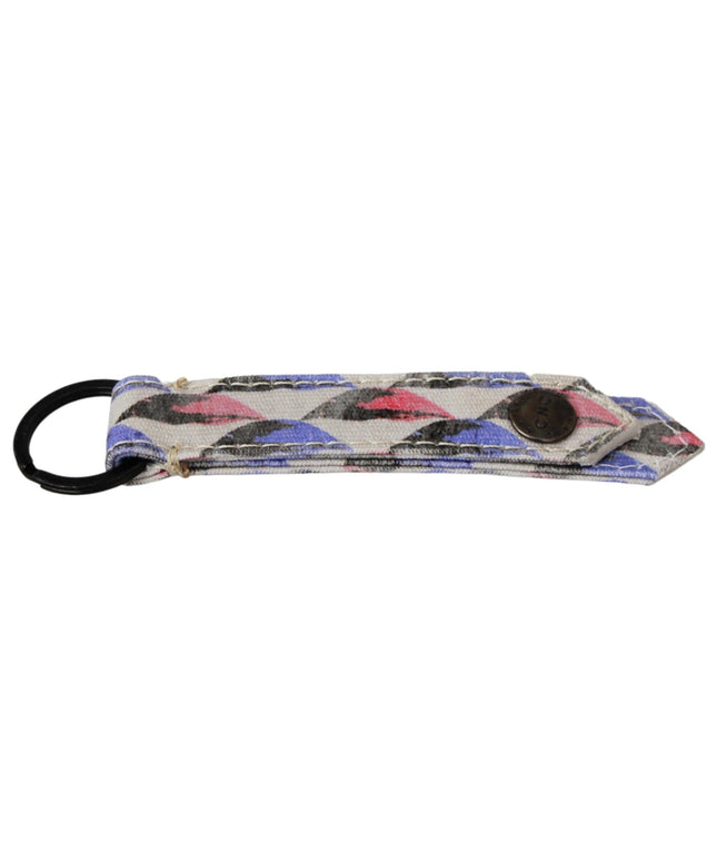 Costume National White Ring Branded Textile  Keychain