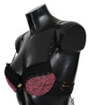 Roberto Cavalli Black Pink Lace Push Up Bra Underwear