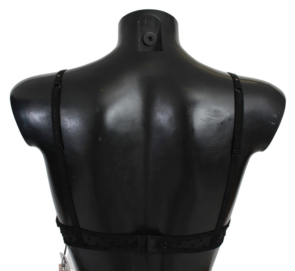 Roberto Cavalli Black Pink Lace Push Up Bra Underwear