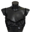 Ermanno Scervino Black Mesh Balconcino Bra NylonUnderwear