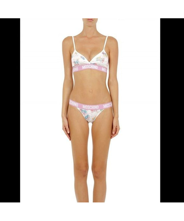 Moschino White My Little Pony Bra Briefs Set Two Piece Bikini