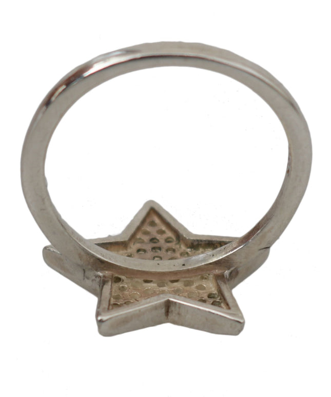 Nialaya Silver Womens Clear CZ Star 925 Ring