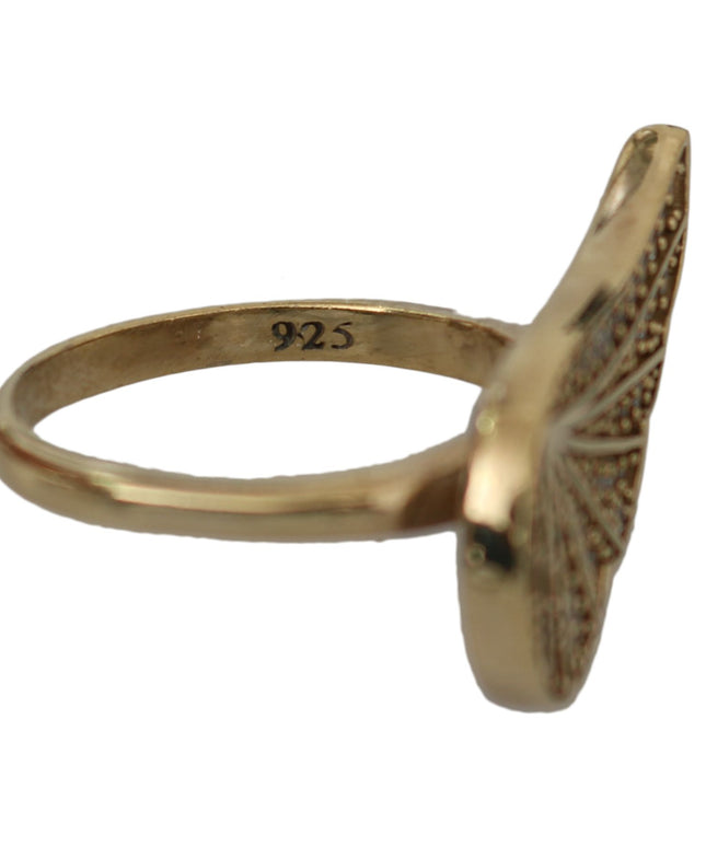 Nialaya Gold Wing Clear CZ 925 Silver Authentic Women