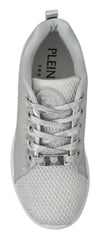 Philipp Plein Gisella Silver Polyester Sneakers Shoes