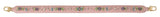 Dolce & Gabbana Pink Leather Crystal Stud Accessory Shoulder Strap