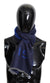 Givenchy Blue Wool Unisex Winter WarmScarf Wrap Shawl