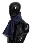 Givenchy Blue Wool Unisex Winter WarmScarf Wrap Shawl