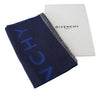 Givenchy Blue Wool Unisex Winter WarmScarf Wrap Shawl