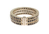 Nialaya Black CZ 925 Sterling Silver Womens Ring