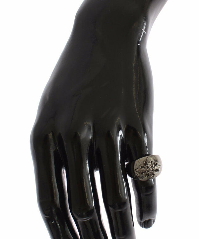 Nialaya Silver 925 Sterling Authentic  Crest Ring