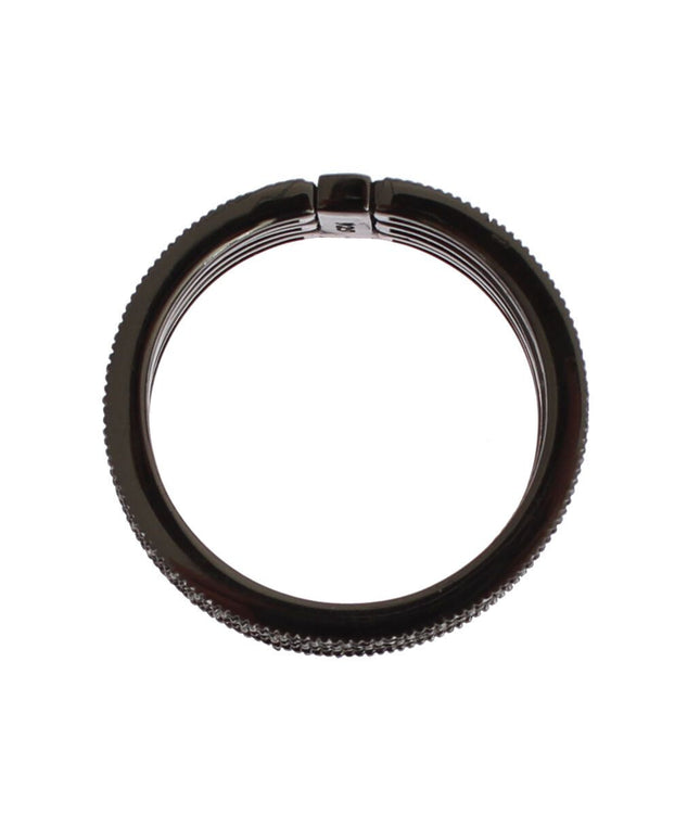 Nialaya Black CZ 925 Sterling Silver Womens