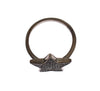 Nialaya Black CZ Star 925 Silver Womens Ring