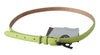 حزام Scervino Street Leather Green Chartreuse Silver Green بمشبك