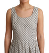 Dolce & Gabbana Beige Polka Dotted Cotton A-Line Dress