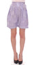 Licia Florio Purple Above-Knee Wrap Shorts