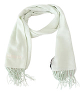 Missoni Light Green Pattern Cashmere Unisex Wrap Fringes Scarf