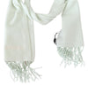 Missoni Light Green Pattern Cashmere Unisex Wrap Fringes Scarf