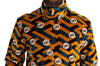 Dolce & Gabbana Multicolor Velvet DG Logo Mens Sweater Jacket