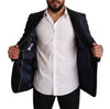 جاكيت بليزر مارتيني من دولتشي آند غابانا، أزرق، من الصوف، بتصميم Slim Fit