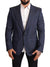 جاكيت بليزر صوف مخطط أزرق من دولتشي آند غابانا بقصّة Slim Fit
