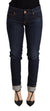 Acht Blue Washed Low Waist Skinny Denim Trouser