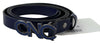 Costume National Blue Leather Logo Skinny FashionBelt