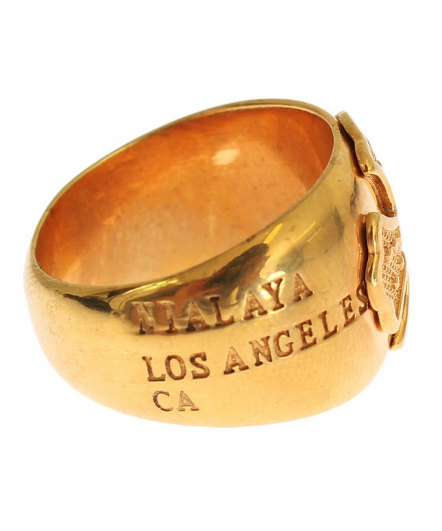 Nialaya Gold Plated 925 Silver Womens Ring