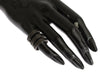 Nialaya Black CZ Rhodium 925 Silver Ring