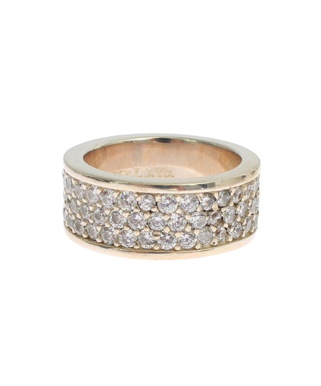 Nialaya Silver Womens CZ 925 Sterling Ring