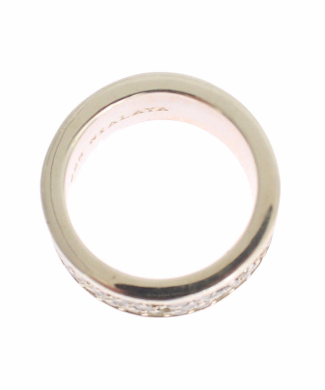 Nialaya Silver Womens CZ 925 Sterling Ring