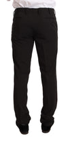 Domenico Tagliente Black Polyester Slim 2 Piece Set TAGLIENTE Suit