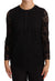Dolce & Gabbana Black Floral Lace Nylon Blouse Top