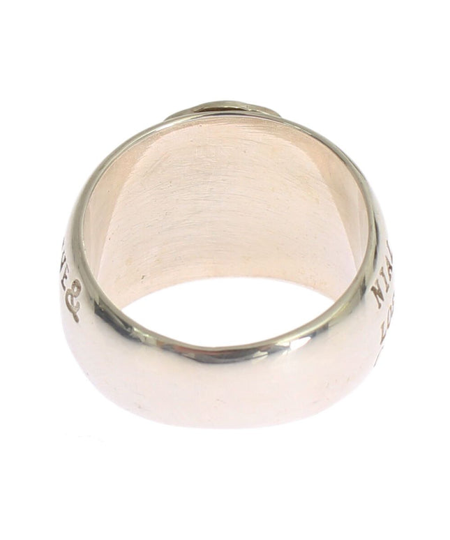Nialaya Silver Cross Womens 925 Sterling Ring