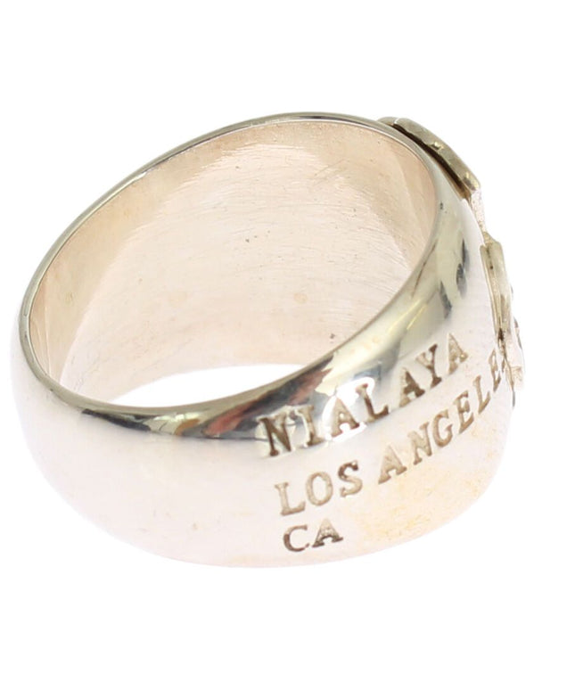 Nialaya Silver Cross Womens 925 Sterling Ring