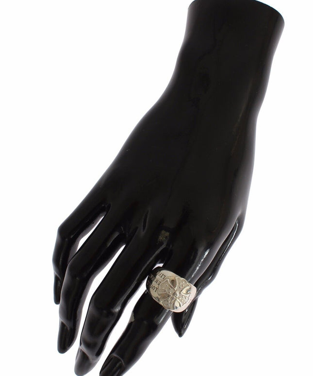 Nialaya Silver Cross Womens 925 Sterling Ring