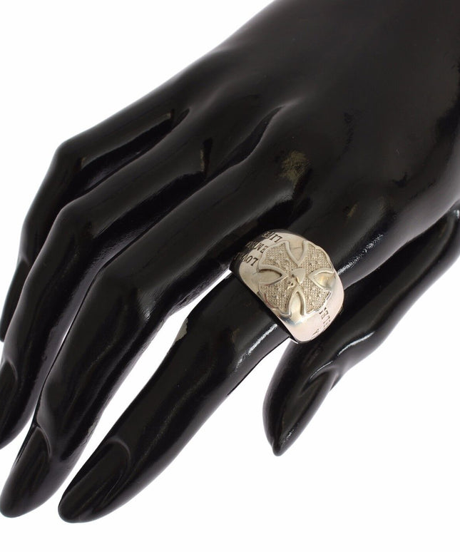 Nialaya Silver Cross Womens 925 Sterling Ring