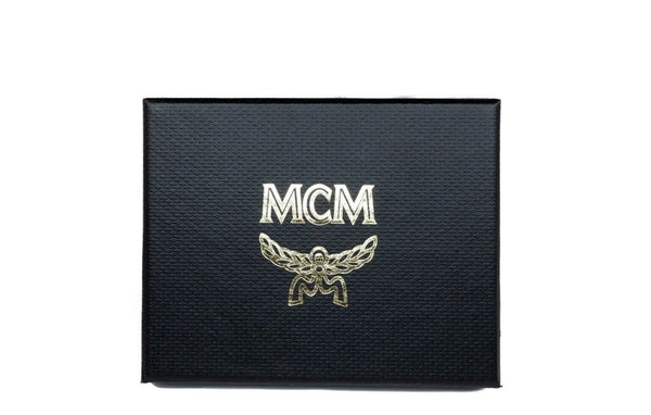 محفظة بطاقات جلدية من MCM Spectrum Diamond Mini Neon Yellow Visetos