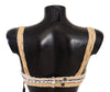 Dolce & Gabbana Beige Straw Raffia Woven Crochet Cover Up Top