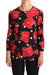 Dolce & Gabbana Black Sicily Bag Print Silk Stretch Top Blouse