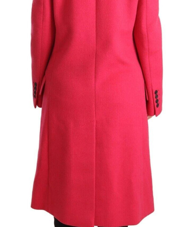 Dolce & Gabbana Pink Double Breasted Trenchcoat Jacket